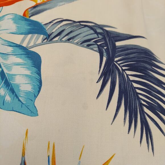 Tommy Bahama Men's Birds Eye View Tropical Hawaiian Silk Print Button Up Shirt L - Picture 5 of 6